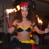 Hawaiian dancers performed traditional music and dances.