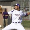 Austin Murietta pitched an impressive game against Bakersfield Christian Monday afternoon.