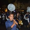 Local bands, including this youngster from a combined Liberty Middle School and Lemoore High School band performed well.