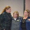 Andrea, left, with Betty and Brooke Warkentin at Wednesday's West Hills College Women's Basketball banquet. 