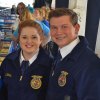 FFA members Bridget Simas and Brett Garcia enjoy their time at the Kings County Fair.