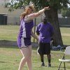 Kody Steen at the shotput ring