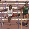Kings Christian High's Moesha Davidson won the 100-meter hurdles at the Kiwanis Track Invitational Friday night.
