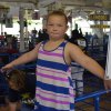 Eight-year-old Courtney Garcia enjoying the fair.