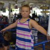 Eight-year-old Courtney Garcia enjoying the fair.