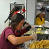 Lions Club members and helpers helped cook and serve breakfast.