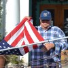 Longtime volunteer Don Steele lends a hand Sunday.