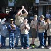 Local Scouts take it all in Sunday afternoon.