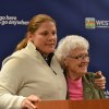 Head Coach Andrea Picchi and longtime WHC Boardmember Edna Ivans help present the Nick Ivans Heart and Soul Award.