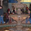 The downtown plaza park fountain.