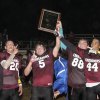 Joshua Robinson, Nico Hudson, Ryne Little and Derrick Hill celebrate their championship.