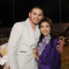 Marisol Lopez and Jose Ramirez, Olympic and professional boxer at graduation.