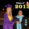 Lemoore High Senior Class President earned the first diploma from former LHS Principal and Trustee Lupe Solis.