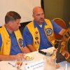 Lions Club President Tom Wells and Joe Arruda prepare for the evening.