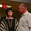 Mike and Carol Evans share a laugh.