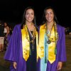Twins Amy and Lisette Brown following graduation.