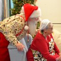 Santa and Mrs. Claus were available for photos. That would be Joe and Kathy Neves.