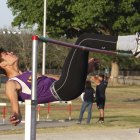 Michael Burke leads the state in the high jump and cleared 6-8 at the Kiwanis Track and Field Meet Friday in Tiger Stadium