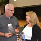 Gary Sedgwick recipient Jerry Pierce with Deneen Pereira Guss.