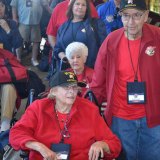 Three of the departing veterans were members of the WACs.