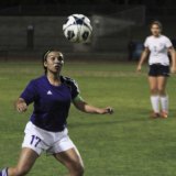 Cassie Sandoval has her eyes on a play.