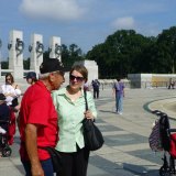 John Salas visiting the Memorial.