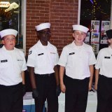 Sea Cadets helped with serving.