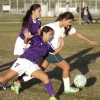 Devani Ballor keeps her eye on the ball.