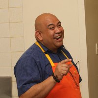 2014 Hall of Fame inductee Rodelio Aglibot, and a master chef, prepared this year's Hall of Fame dinner.