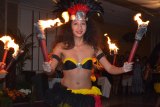 Hawaiian dancers performed traditional music and dances.