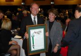 Lemoore's newest member of the Citizen of the Year club and wife Paulette .