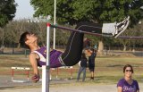 Michael Burke leads the state in the high jump and cleared 6-8 at the Kiwanis Track and Field Meet Friday in Tiger Stadium