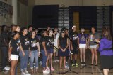 The Lemoore High School Choir welcomed parents with the National Anthem and the school's Alma Mater.