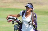 Former LHS golfer Dani Kinder, shown here while playing for the Tigers, was a Central Valley All-Conference First-Team golfer for West Hills College.