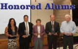 The newest members of the Lemoore Foundation Hall of Fame (left to right) Frances Perkins, Dr. Elbert Acosta, Lois Hubanks, Bob Clement and Allen Short.