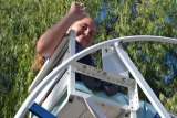 Jolieann Shimmon enjoys her Grandfather's Ferris wheel.
