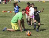 A moment from last year's soccer camp