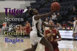 Former Lemoore High School star Kiesha Loftin scored 12 points in Friday night's victory in the Golden Eagle Classic.