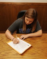 Maggie Billingsley signs letter-of-intent to play volleyball at Notre Dame de Namur University in Belmont.