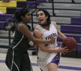 Nicolle Vega has her eye on the basket in Wednesday's win over El Diamante.