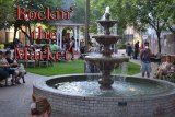 The downtown park on D Street was a popular place Friday night as folks gathered around the Odd Fellow Fountain during the Farmers' Market.