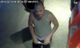 Police seek help in identifying these suspects in purse theft.