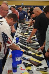 Over 500 persons attended Saturday night's Friends of Lemoore NRA event in the West Hills Golden Eagle Arena.