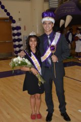 Robin Acierto and John Toste were crowned Tiger and Tigress of the Year Friday night during the boys' basketball game.
