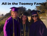 From left to right, LHS grad Kirby Toomey, mom Regina and daughter Kelli.