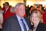 Don and Betty Warkentin shortly after he accepted the Citizen of the Year Award.