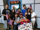 Fresno veteran John Salas is welcomed home Thursday by family and friends.