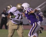 Lemoore's Zack Frazier was a force on the front line Friday night.