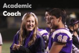 Academic Coach Megan Sula Rix chats during a recent game with one of her tutoring students Cameron Dominguez.