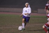 Lemoore's Keelynn Kaalkahi, a junior midfielder wore No. 15 during Friday's win over Hanford. she wore it in honor of Traci Roa, out for the season with an injury.